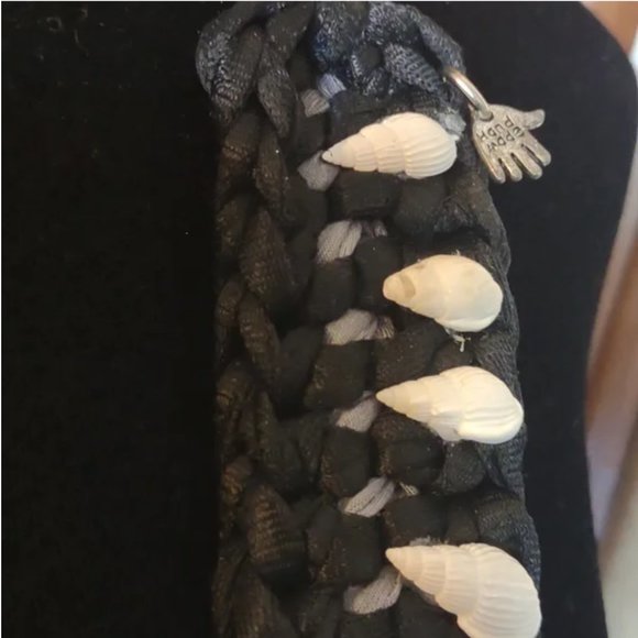 Handmade crochet shell necklace boho - Picture 2 of 10